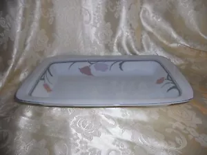 Dansk Tivoli Belle Fluers Gray Rectangular Baker Serving Dish (Retired 1992)Dan - Picture 1 of 7