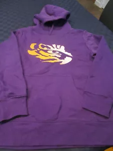 NEW  LSU LOUISIANA STATE TIGERS YOUTH HOODED  SWEATSHIRT PURPLE SMALL - Picture 1 of 2