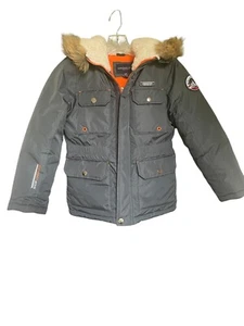 Boys Youth London Fog Jacket Coat. Size S/8 With Hood - Picture 1 of 11