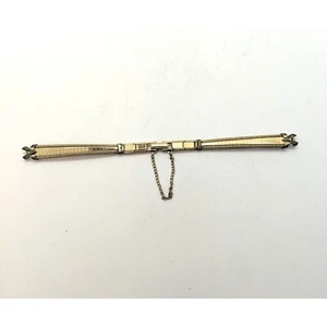 Correa de reloj para mujer JB malla Art Deco 10KT GF superior 6 mm extremo de anillo 5,5" de largo - Imagen 1 de 6