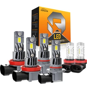 LED High/Low Beam Lamp+Fog Light Bulb Kit for Lexus RX400h 2006-2008 6000K - Picture 1 of 14