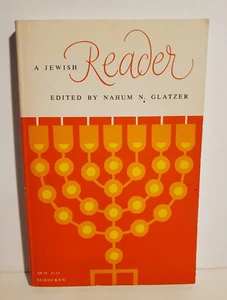 A JEWISH READER EDITED BY NAHUM N GLAZER JUDAICA RELIGION PAPERBACK BOOK 1969 - Bild 1 von 2