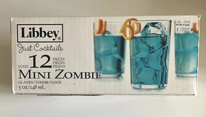 Libbey Just Cocktails 12 Mini Zombie Glasses 5oz NEW - Picture 1 of 4
