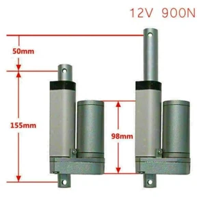 900N--10MM/S Linearantrieb 12V DC Elektrischer Linearmotor für Türöffner - 50 mm - Bild 1 von 4