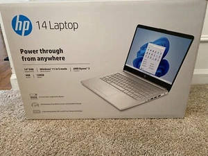 HP 14-fq0110wm 14" (AMD Ryzen 3 3250U, 4GB RAM, 128GB SSD) Notebook  - Picture 1 of 1