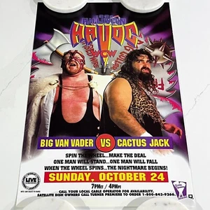 WCW Event HALLOWEEN HAVOC 1993 Poster 11" x 17" Big Van Vader vs Cactus Jack WWF - Picture 1 of 11
