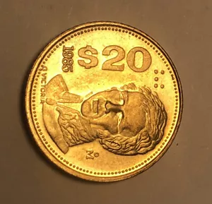 1985 Mexico 20 Pesos Coin! - Picture 1 of 5