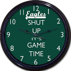 Philadelphia Eagles Fußball Wentz Foles Super Bowl Zeit Wanduhr Mann Höhle - Bild 1 von 1