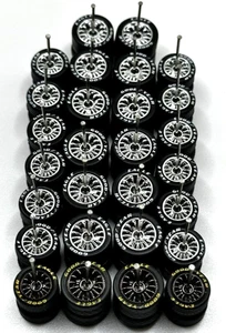 🌈Hot Wheels Vielspeichen Gummireifen 14 Sätze Yellow Letter Good Year 10/12mm🏁 - Bild 1 von 15