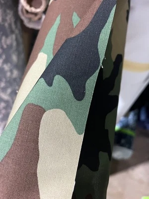 TELA CAMUFLAJE RIPSTOP 100% ALGODÓN BOSQUE MILITAR BDU 63" Foto 1 de 4