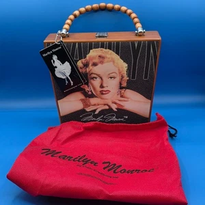 Vintage Marilyn Monroe Wooden Handbag Purse Tote Cielo Creations USA - Picture 1 of 12