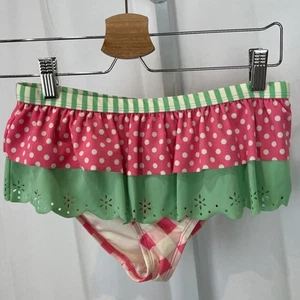 MATILDA JANE Brilliant Daydream Swan Dive Swim Bottoms Ruffle Dot Pink Green 14 - Picture 1 of 4