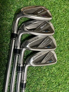 TaylorMade Iron Set [Lefty] SIM2 MAX FLEX-S 4pcs 6, 7, 8, P used - Picture 1 of 9