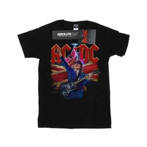 AC/DC Boys Angus Union Flag Lightning T-Shirt (BI3877) - Picture 1 of 3