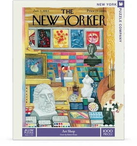 Art Shop 1000 Piece Jigsaw Puzzle NYPC New - Picture 1 of 3