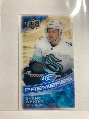 2022-23 Upper Deck Ice Ice Premieres Mini Gold #MI-34 Shane Wright RC 58/99 - Image 1 of 2