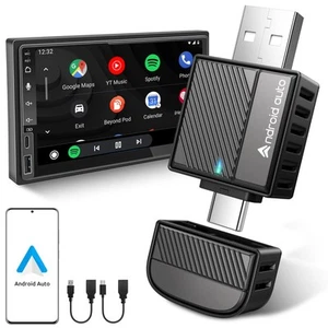 ByteWave Adaptateur Sans Fil Auto Android 2025 NFC et Bluetooth 5.3 Convertir Filaire... - Photo 1/7