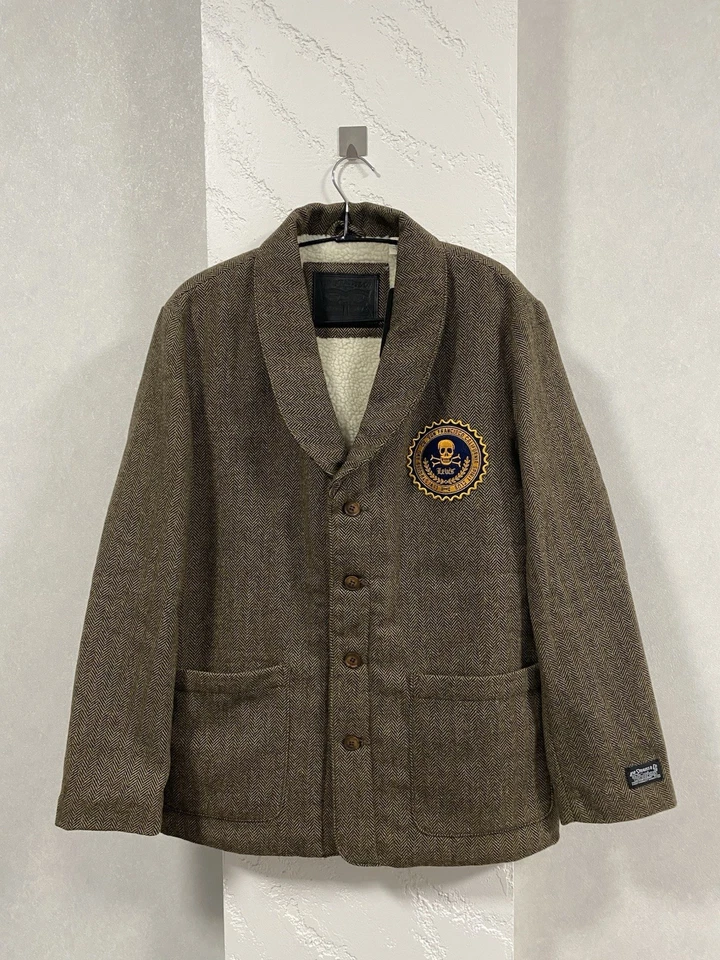 Levi’s Jasper Club Coat Tweed Blazer RRL Style Size: S - Image 1 of 4
