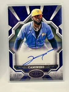 Caminero Break Out 2025 Topps Tier One Junior automático azul/99 rayos - Imagen 1 de 2
