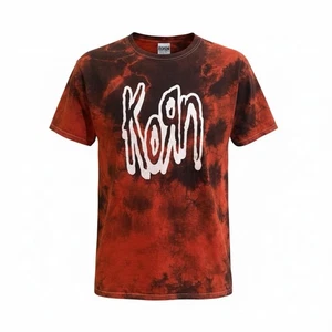 Korn Tie Dye Grafik Band T-Shirt Herren Large Fruit Of The Loom Etikett - Bild 1 von 9