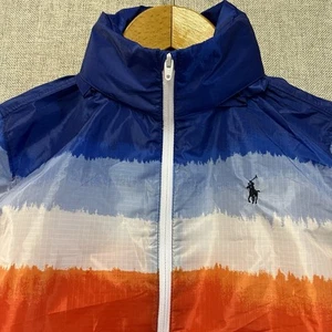 Ralph Lauren Polo Sport Kids Zip Up Windbreaker Jacket Color-block Youth 7 - Picture 1 of 12