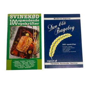 Lot of 2 Danish Cookbooks Pork Recipes Baking Cookies Cakes Pastries Bread Vtg. - Picture 1 of 13
