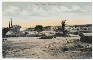 ( 8420 ) 1915 Postcard - The Lewis Crusher at Florence Kansas - Picture 1 of 2