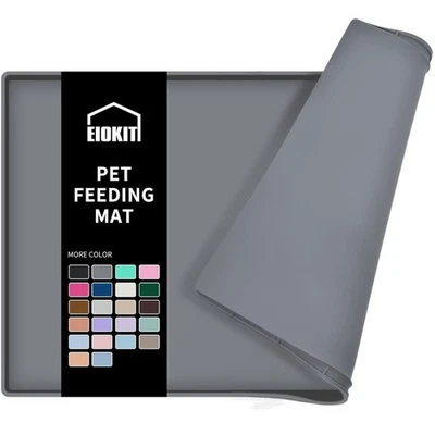 Non-Slip Silicone Dog Feeding Mat, 24" x 16", Ideal for Small to Medium Pets - Image 1 of 4