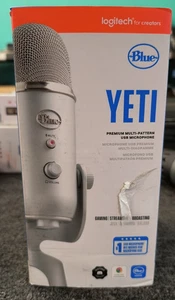 Blue Yeti Microfono USB professionale 988-000103 - Argento, leggermente usato, A4 - Foto 1 di 4