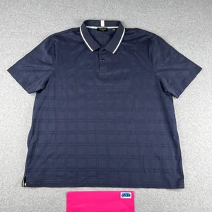 Ted Baker London Poloshirt 6 dunkelblau kariert Freizeit Preppy Herren - Bild 1 von 10