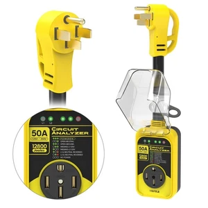 RV Surge Protector, 50 Amp 12800 Joules RV Circuit Analyzer Full Protection, - Bild 1 von 7