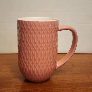Taza nórdica DAVIDs TEA rosa pastel tejido marroquí texturizado acanalado cerámica bonita - Imagen 1 de 8