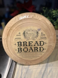 Bramhall Woodware Bread Board Hand Carved Sycamore Vintage 11 3/4”NEW - Picture 1 of 2