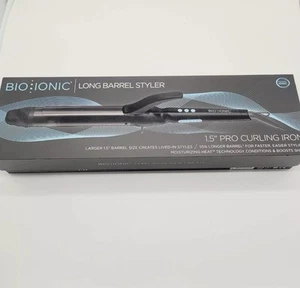 Bio Ionic Long Barrel Styler, 1.5" Thick Barrel Hair Iron / Curler - Picture 1 of 4