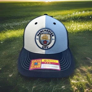 Gorra Manchester Man City Fútbol Club Fan Ink Premier League Tri Color H100 - Imagen 1 de 9