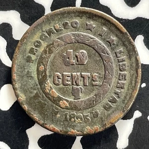 1895 Honduras 1 Centavo Lot#JM0185 Very Scarce! Corrosion, KM#61 - Picture 1 of 2