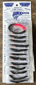 Kelly's Firetail Worm Full card "rubber worms" 12 Black Firetail FT - Picture 1 of 1