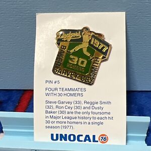 Los Angeles Dodgers 1991 Unocal 76 Pin #5 • 4 Teammates With 30 Homers L.A.