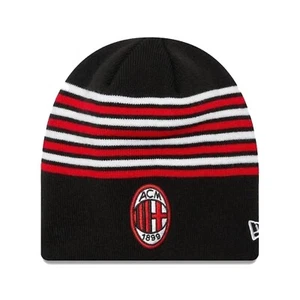 Gorra New Era Para Hombre AC Milan Club de Fútbol Rayas Skully Invierno Tejido Gorro Sombrero - Imagen 1 de 3