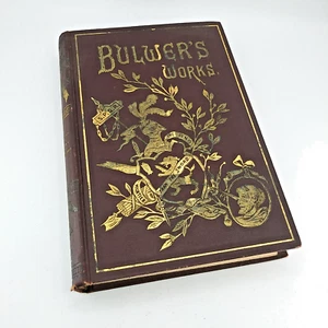 RARE Antique 1851 Bulwer's Works Volume 5 Book Edward Bulwer Lytton PF Collier - Picture 1 of 17