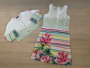 CATIMINI France * Floral Girls Set - Crop Jacket and Tank Dress * Size 10 - 12 - Picture 1 of 9