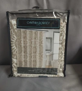 Cynthia Rowley Fabric Shower Curtain 72" x 72" - 100% Cotton - NIP - Picture 1 of 3