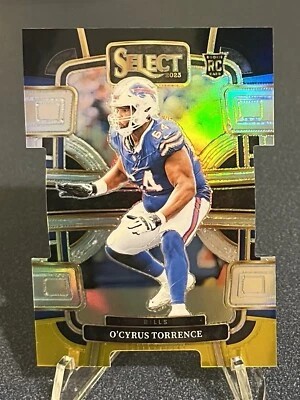 2023 Panini Select - Concourse Black & Yellow Prizm Die-Cut #12 O'Cyrus Torrence - Image 1 of 4