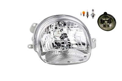 Scheinwerfer Halogen passend für Renault Twingo I 09/2000- H4 Re.+ Nebel.+Leuch. - Bild 1 von 4