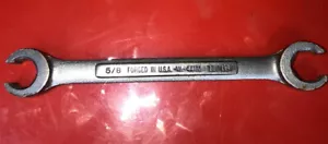 Llave de línea de tuerca acampanada Craftsman Vintage 5/8" x 11/16" VA-44173 hecha en EE. UU. - Imagen 1 de 7