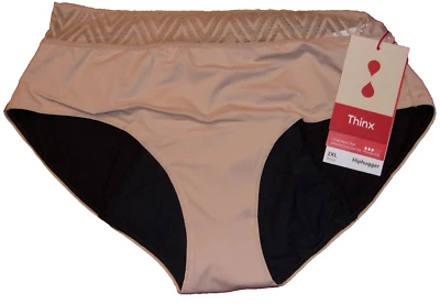 THINX Moderate Absorbent Hiphugger Panty BEIGE Size: 2XL NWT $35 - Image 1 of 2