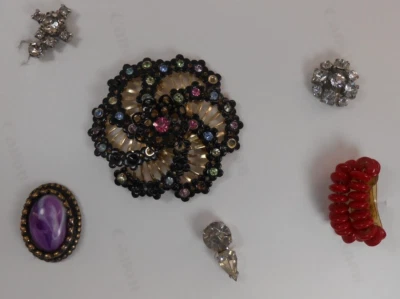 Lote de pendientes vintage de clip único y tornillo bisutería de alta gama ¡BONITO! G1B Foto 1 de 4