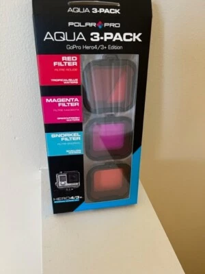 New open pkg - Polar Pro Hero4/3+ Venture Series Filter 3 Pack GoPro - Image 1 of 2