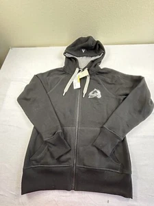 Wmns Sz Sm Colorado Avalanche Hoodie Black Silver Antigua Brand BNWT $110 NHL - Picture 1 of 5
