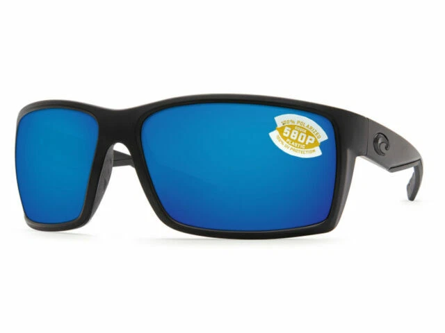 Costa Del Mar Reefton RFT 01 OBMP Sunglasses - Blackout/Blue Mirror
